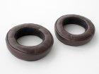 Plantronics Backbeat custom handcrafted genuine chocolate brown leather plus alcantara earpads cushions with memory foam