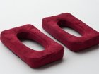 Slax L300 custom hancrafted burgundy acantara earpads cushions with memory foam