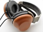 Sony R10 whole grain real leather handcrafted custom earpads cushions with memory foam angled